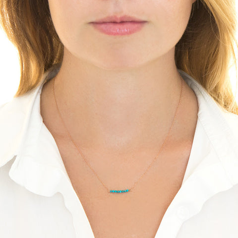 Turquoise Bead Necklace