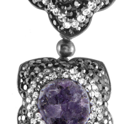 La Costa Amethyst Medium Drop Earrings