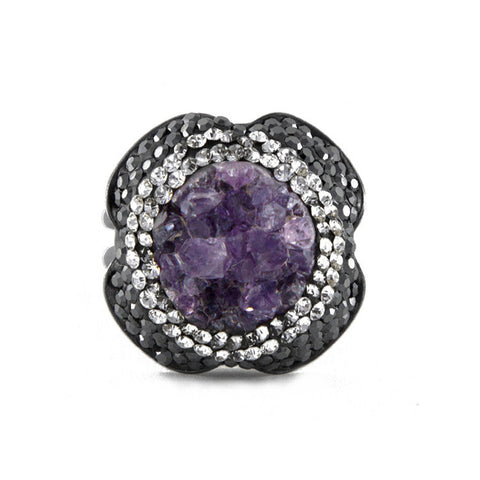 La Costa Amethyst Cocktail Ring