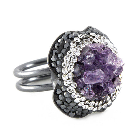 La Costa Amethyst Cocktail Ring