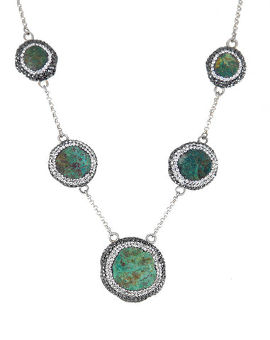 La Costa Chrysocolla 5 Stone Necklace