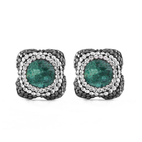 La Costa Chrysocolla Petite Stud Earrings