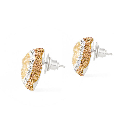 La Costa Orange Calcite Small Stud Earrings