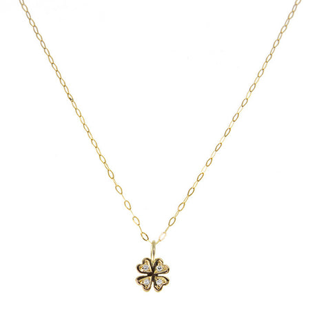 Roger Benatar Diamond Clover Necklace