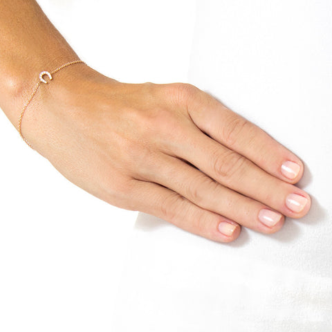 Roger Benatar Diamond Horseshoe Bracelet on model