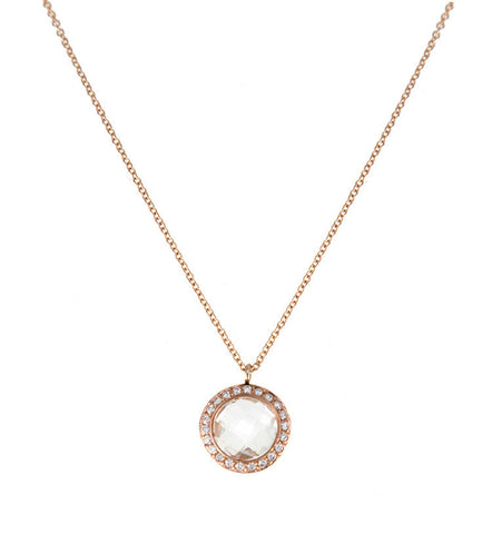 Roger Benatar White Topaz and Diamond Necklace