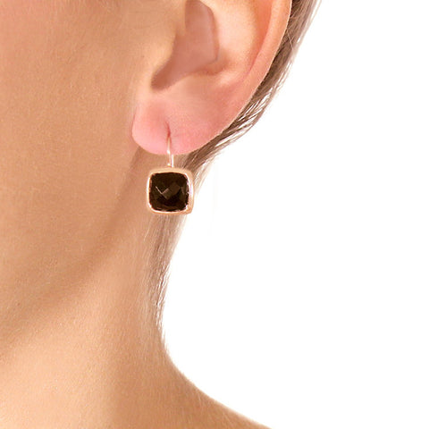 Roger Benatar Black Onyx Drop Earrings on model
