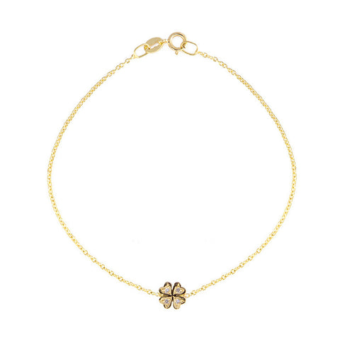 Roger Benatar Diamond Clover Bracelet