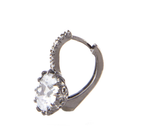 Roger Benatar White Topaz and Diamond Earrings