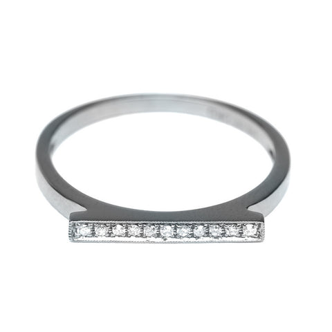 Diamond Bar Ring