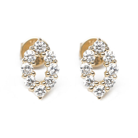 Evil Eye Diamond Studs