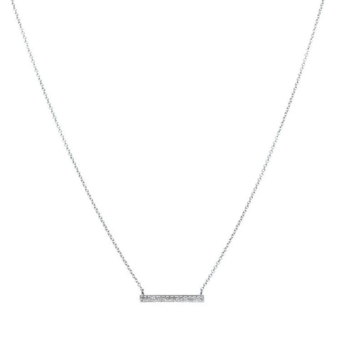Medium Diamond Bar Necklace