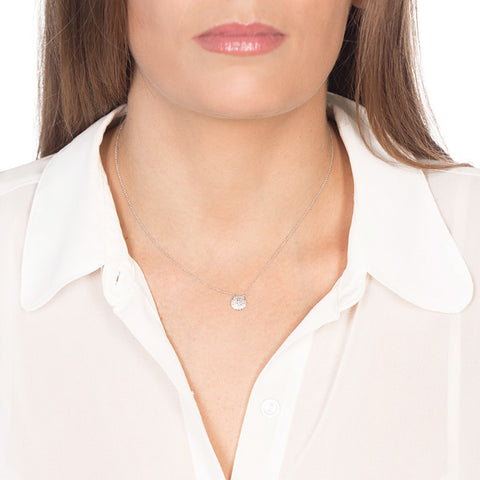 Diamond Disc Necklace
