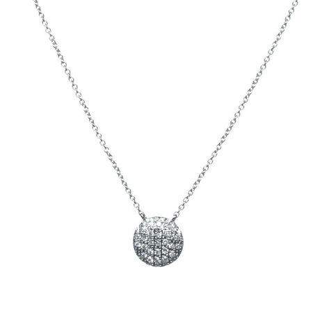 Diamond Disc Necklace