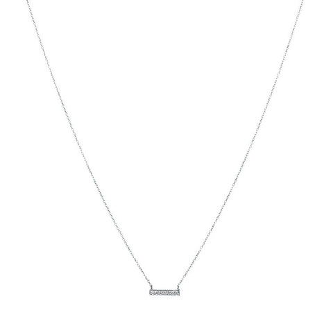 Mini Diamond Bar Necklace