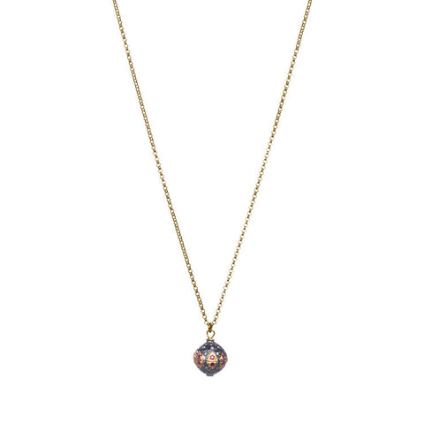 Ruby And Diamond Pendant Necklace