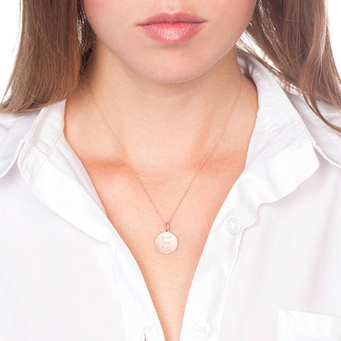 Medium Diamond Capital Letter Necklace