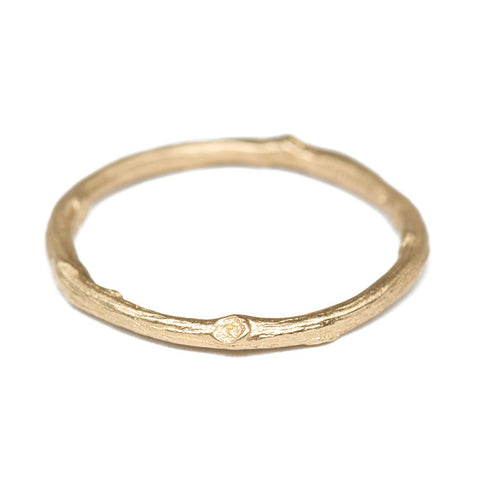 Gold Twig Stacking Ring