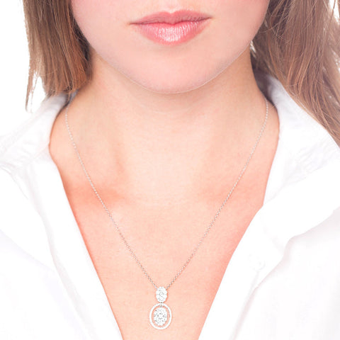 Diamond Pendant on Person