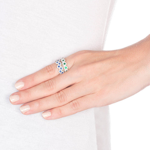 Royal Emerald And Diamond Ring