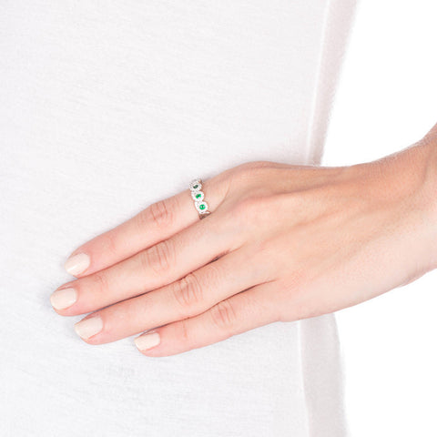 Royal Emerald And Diamond Ring