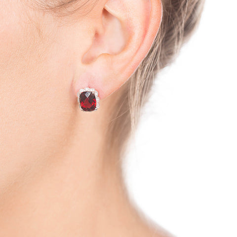 Garnet Studs on Person