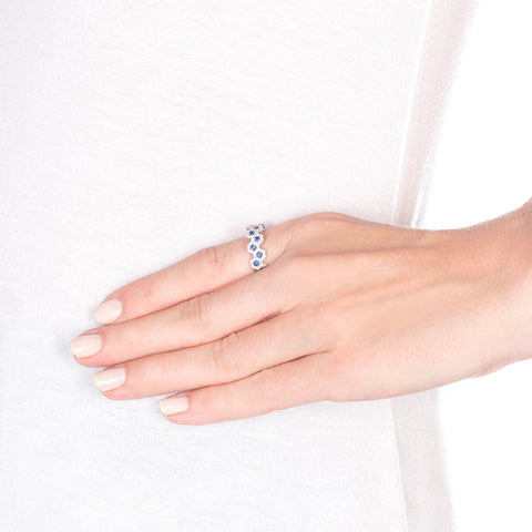 Royal Sapphire And Diamond Ring