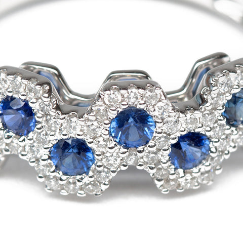 Royal Sapphire And Diamond Ring