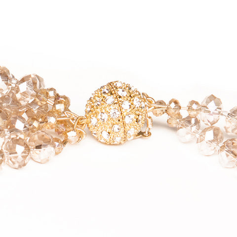 Crystal Statement Necklace Close Up